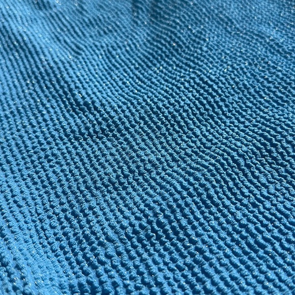 Aerie Shimmery Crinkle Birthday Scoop Cheekiest One Piece Swimsuit NWT - Picture 6 of 6